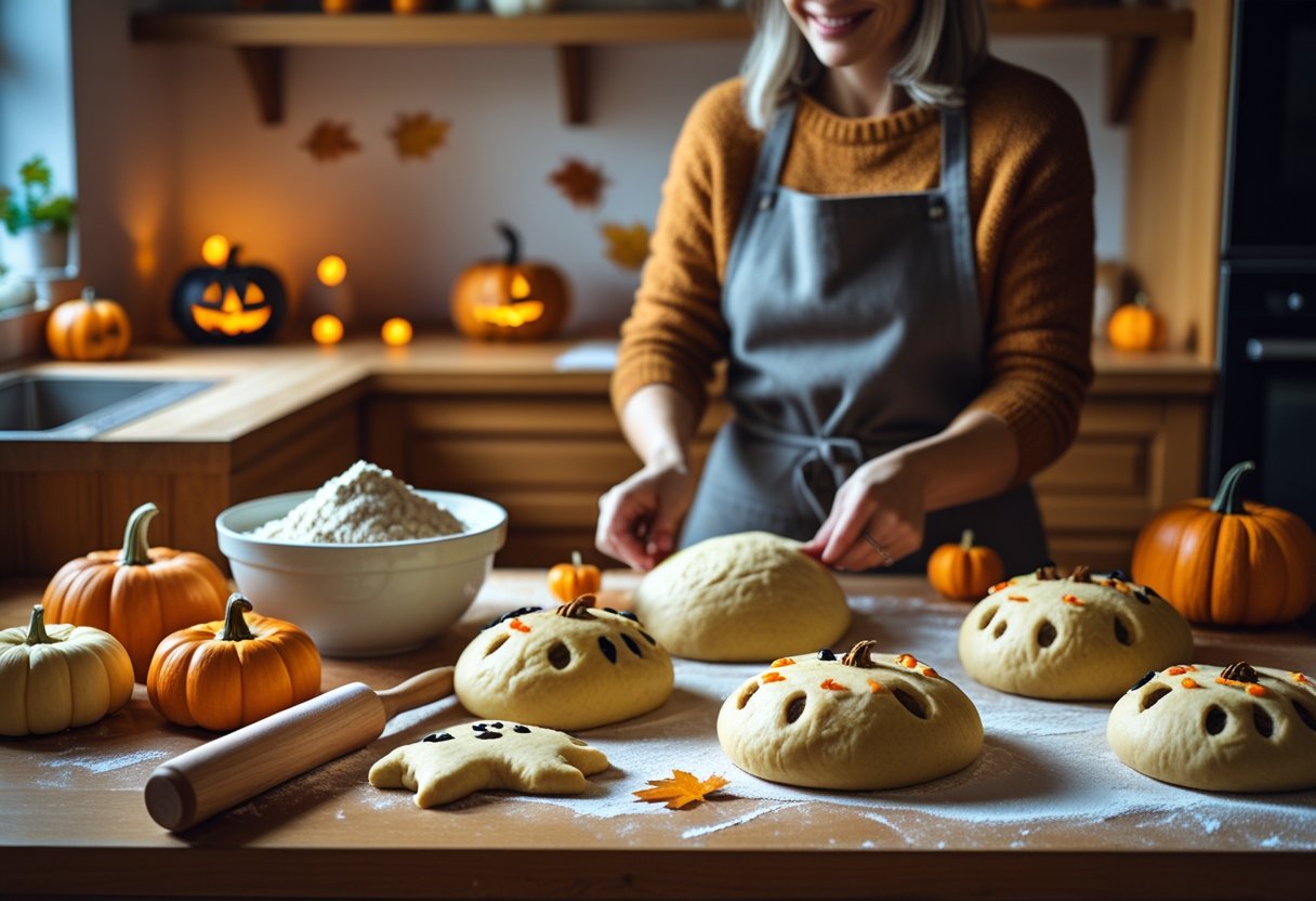 Bagning til halloween lav din egen koldhævet dej til uhyggelige brød og boller
